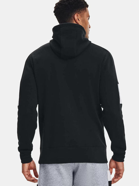 Under Armour Baseline Men's Sweatshirt with Hood and Pockets Black