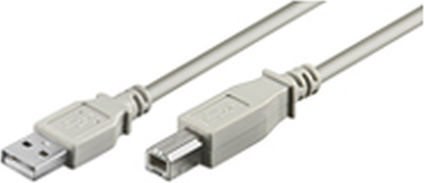 Goobay 3m USB 2.0 Cable A-Male to B-Male Gray (68713)