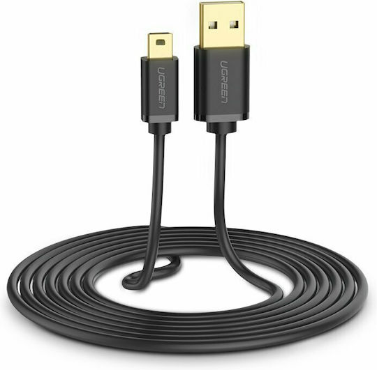 Ugreen USB 2.0 Kabel USB-A-Stecker - Mini-USB-A-Stecker Schwarz 2m 30472
