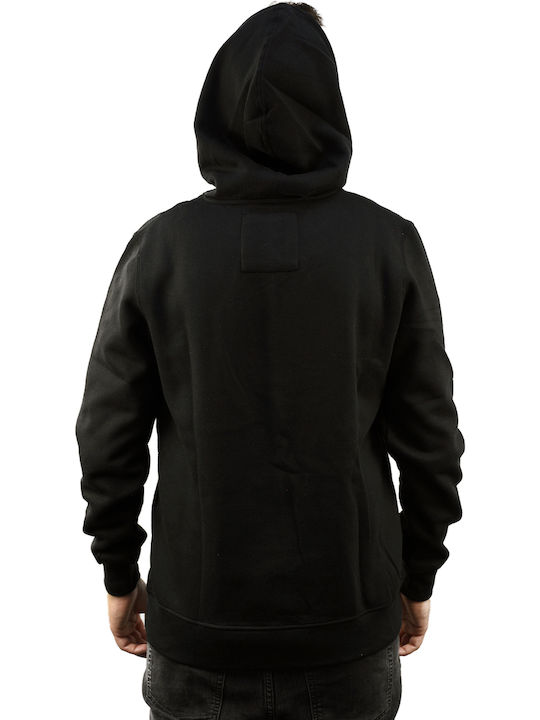 Magnetic North Men's Sweatshirt with Hood and Pockets Black