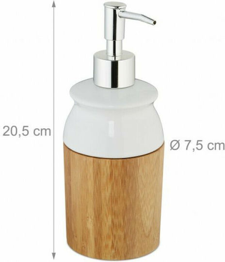 Relaxdays Dispenser Κεραμικό Καφέ 225ml