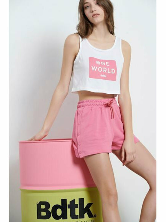 Women's High-waisted Sporty Shorts Pink