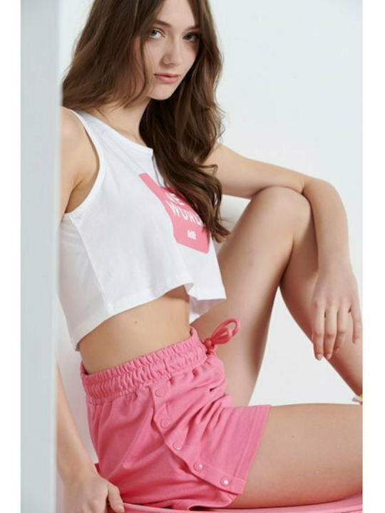 Women's High-waisted Sporty Shorts Pink