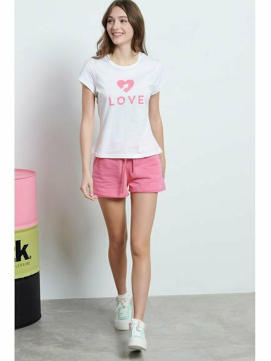 1221-909605 Femei Pantaloni scurți Pantaloni scurți Roz