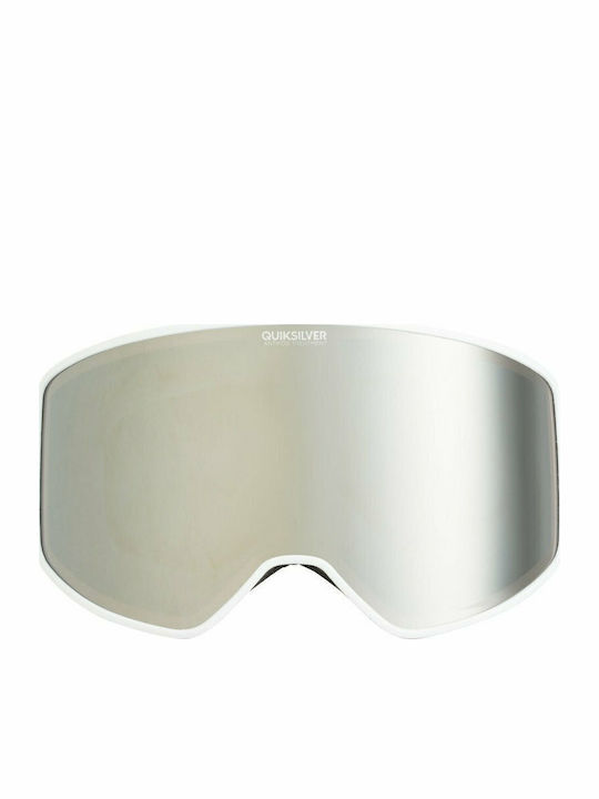 Quiksilver Storm Ski & Snowboard Goggles Kids White with Lens in Gray Color