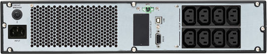 Tecnoware Evo DSP Plus 1200 UPS On-Line 1200VA 1080W με 8 IEC Πρίζες