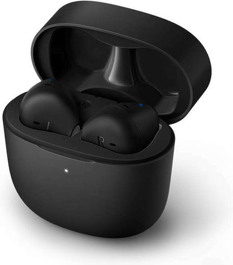 Philips TAT2236 Earbud Bluetooth Handsfree Ακουστικά με Θήκη Φόρτισης Μαύρα
