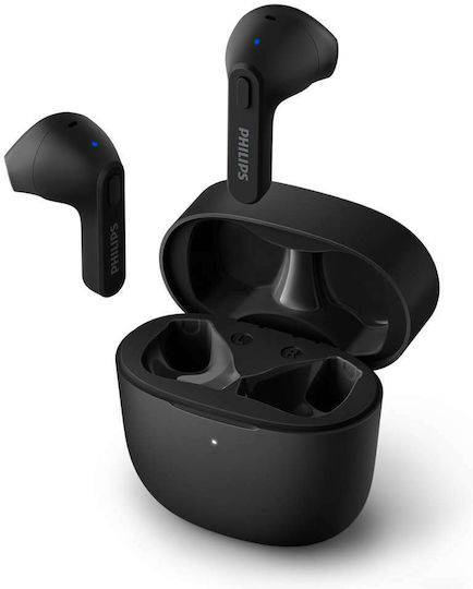 Philips TAT2236 Earbud Bluetooth Handsfree Ακουστικά με Θήκη Φόρτισης Μαύρα