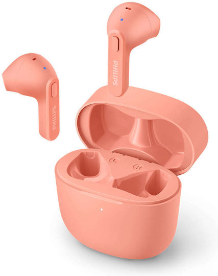 Philips TAT2236 Earbud Bluetooth хендсфри Слушалки с Кутийка за Зареждане Light Pink