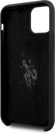 U.S. Polo Assn. Vertical Logo Back Cover Silicon Negru (iPhone 11 Pro)