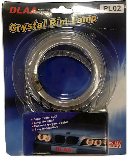 Carner Car Headlight Angel Eyes Rings 12V Daihatsu Delta Blue Color 4pcs