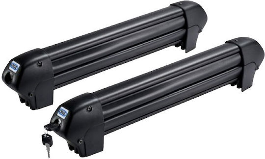 Cruz Dark 4 Car Ski Mounts Suitable for 4 Ski Pairs or 2 Snowboards