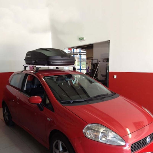 Levup Cube Car Roof Box with Single Opening and 370lt Capacity Black