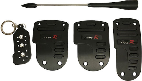Auto Gs Type R Pedalsatz Universal Schwarz 8Stück