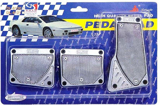 Auto Gs Pedalsatz Universal Silber 3Stück