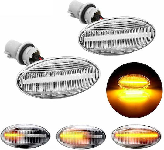 Vinstar Flash Led for Fiat Sedici Opel Agila Suzuki Baleno / Celerio / Grand Vitara / Ignis / Jimny / SX4 / Swift Dynamic White 2pcs