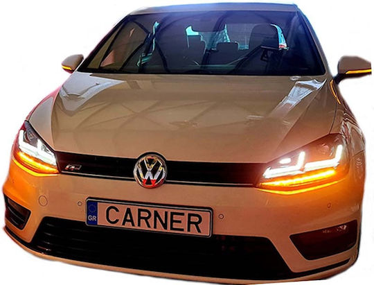 Osram Μπροστινά Φανάρια Led για Volkswagen Golf 7 με Φώτα Ημέρας DRL 2012-2017 2τμχ
