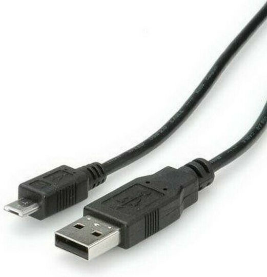 Roline S3153-100 Regulär USB 2.0 auf Micro-USB-Kabel Weiß 3m (S3153-100) 1Stück