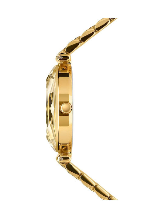 Jowissa Facet Brilliant Swiss Women's Watch with Gold Metal Bracelet