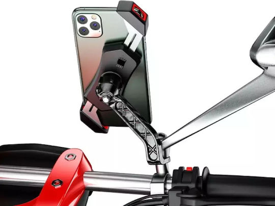 Kewig M12 Mount Phone Motorcycle with Adjustable Arm 3.5-7" for Mirror