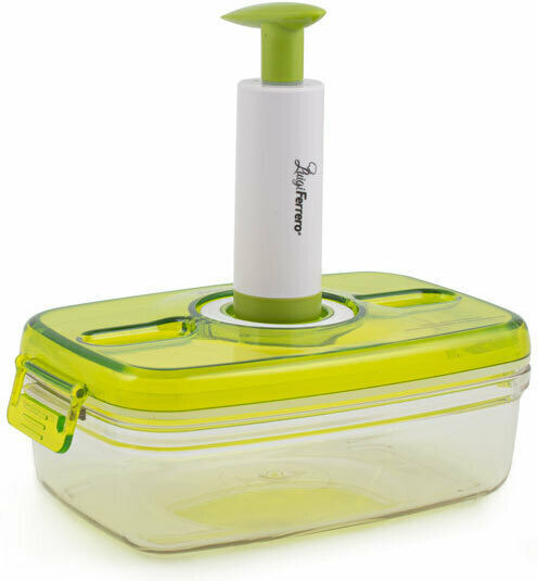Luigi Ferrero Plastic Lunch Box Green 1400ml