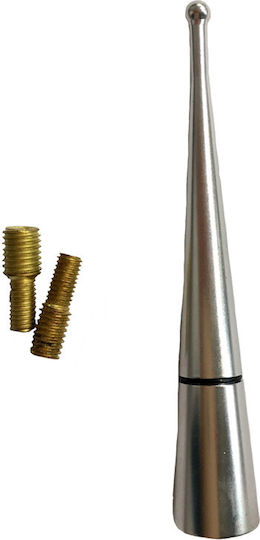 Auto Gs Car Antenna Roof Sport 9cm Threaded for Radio in Silver Color
