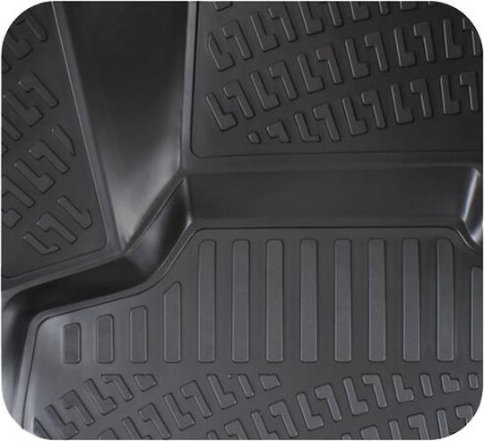 Rizline Set of Front and Rear Mats 4pcs Tray Type for Audi A3 2003-2012 Black