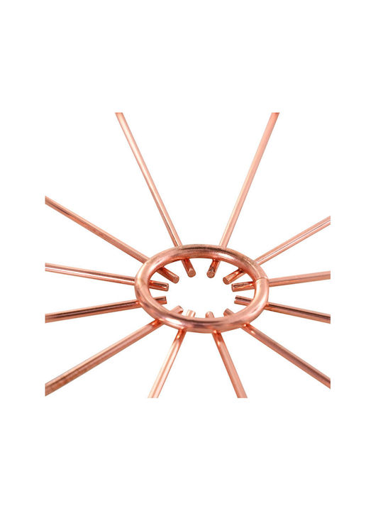 Round Metal Side Table Pink / Gold M40.7xL40.7xH49.5cm
