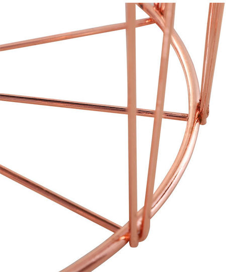 Round Metal Side Table Pink / Gold M40.7xL40.7xH49.5cm