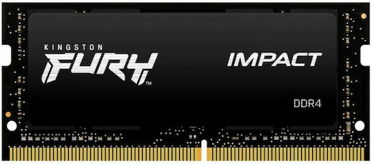 Kingston Fury Impact DDR4 16GB RAM with 2x8GB Modules and Speed 3200 for Laptop