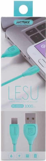 Remax Lesu RC-050m Regular USB 2.0 to micro USB Cable Λευκό 1m