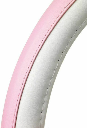 Sumex Car Steering Wheel Cover Girly with Diameter 37-39cm made of Leatherette Pink