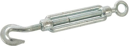 Benman Benman Light Type Boat Tensioner Electrogalvanized with Hook and Eye M12 252mm 12mm