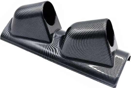 Auto Gs Prosport Βάση Οργάνων Αυτοκινήτου Διπλή Carbon