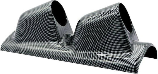 Auto Gs Prosport Βάση Οργάνων Αυτοκινήτου Διπλή Carbon
