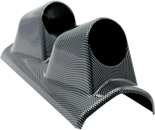 Auto Gs Prosport Βάση Οργάνων Αυτοκινήτου Διπλή Carbon