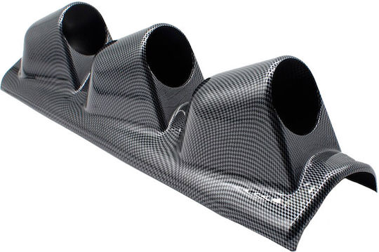 Auto Gs Prosport Car Column Triple Instrument Mount 52mm Carbon Type