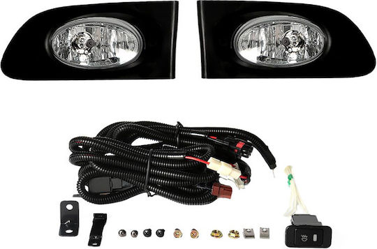 Auto Gs Round Foglights Car Honda Jazz 2003-2004 2pcs