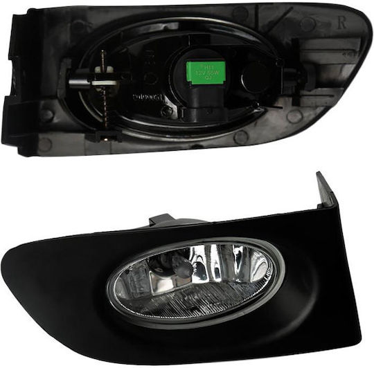 Auto Gs Round Foglights Car Honda Jazz 2003-2004 2pcs