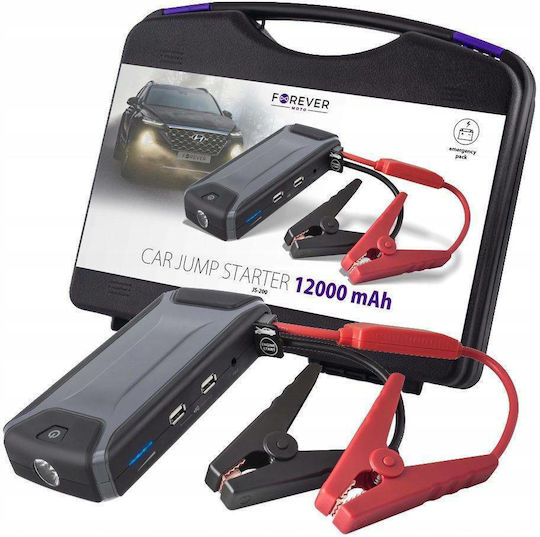 Forever JS-200 Portable Car Battery Jump Starter 12000mAh with Power Bank / Φακό / USB