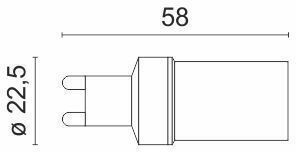 Spot Light G9 Ceramic 10W Λάμπα LED 10W για Ντουί G9 Ψυχρό Λευκό 850lm