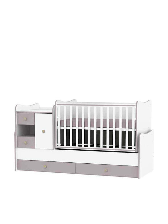 Lorelli Κούνια Πολυμορφική Minimax White για Στρώμα 60x120cm