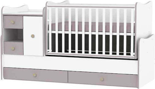 Lorelli Κούνια Minimax White με Συρτάρι