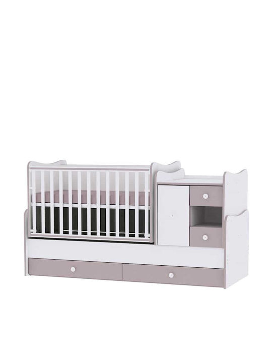 Lorelli Κούνια Πολυμορφική Minimax White για Στρώμα 60x120cm