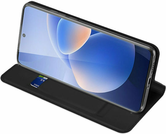 Dux Ducis Книга Изкуствена кожа Черен (Vivo X60 Pro 5G)