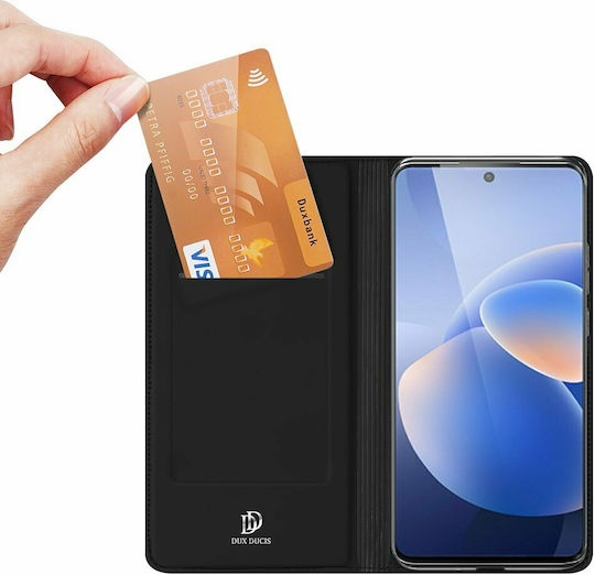 Dux Ducis Книга Изкуствена кожа Черен (Vivo X60 Pro 5G)