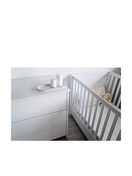 Santa Bebe Βρεφική Κούνια Λευκή για Στρώμα 70x140cm