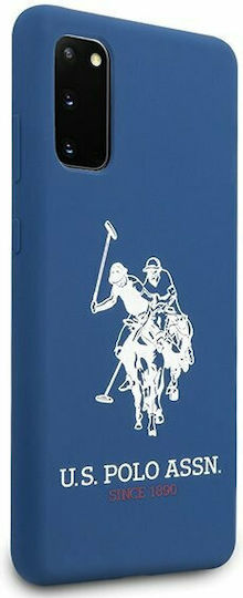 U.S. Polo Assn. Silicone Collection Back Cover Silicon Albastru marin (Galaxy S20)