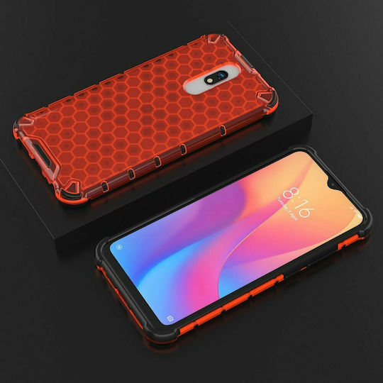 Hurtel Honeycomb Задна корица Силикон Червен (Redmi 8A - Редми 8А)