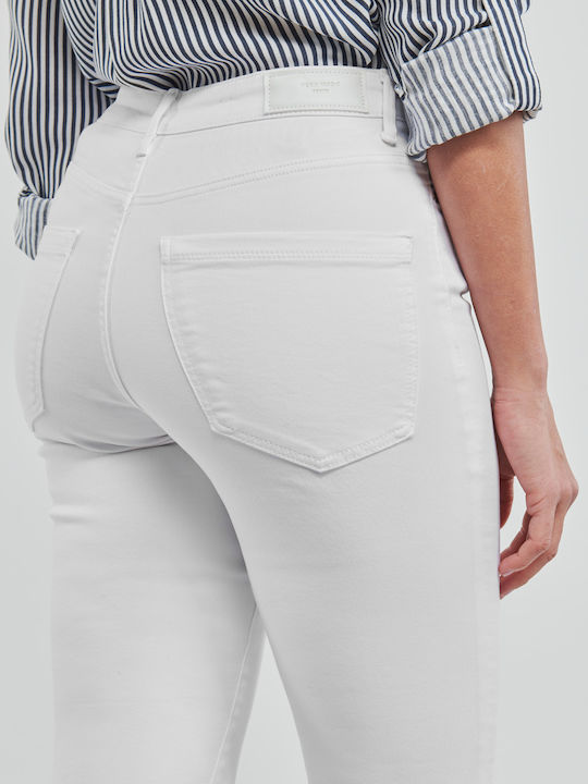 Sophia Talie înaltă Blugi de damă cu croială skinny Alb